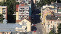 jablonec liberecka ulice z veze